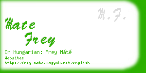 mate frey business card